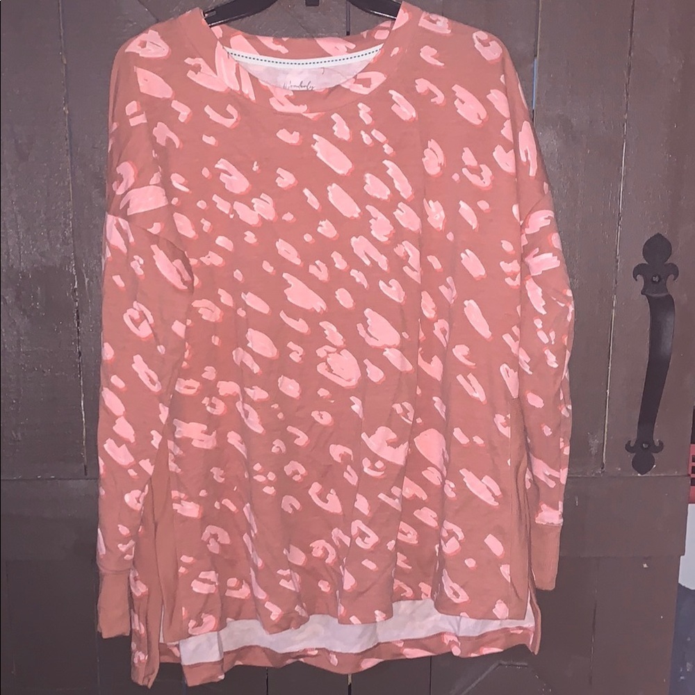 Wonderly Pink Boxy Sweatshirt